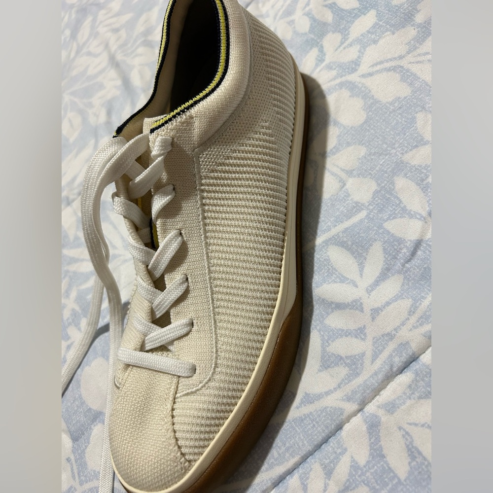 Rothy's Ivory Sneakers with Yellow and Black Accents - Picture 6 of 7